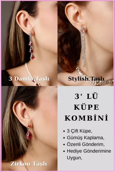 Taşlı Küpe Modelleri ve Fiyatları