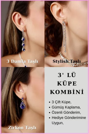 Taşlı Küpe Modelleri ve Fiyatları